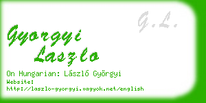 gyorgyi laszlo business card